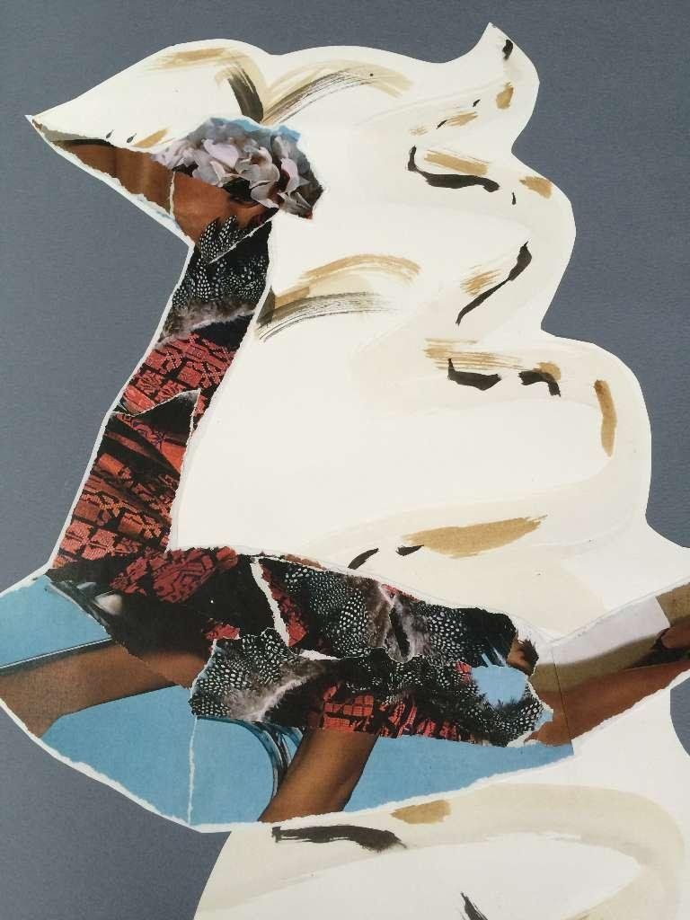 Composition gris et blanche