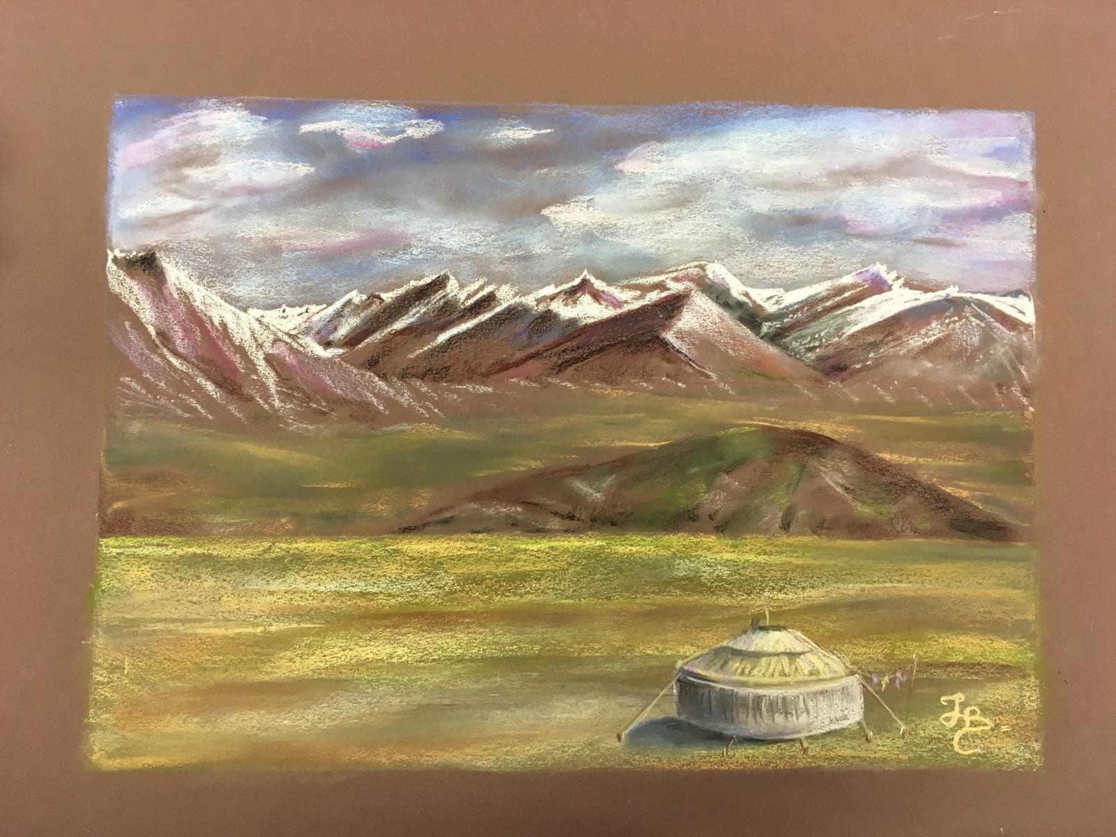 Composition paysage verdoyant