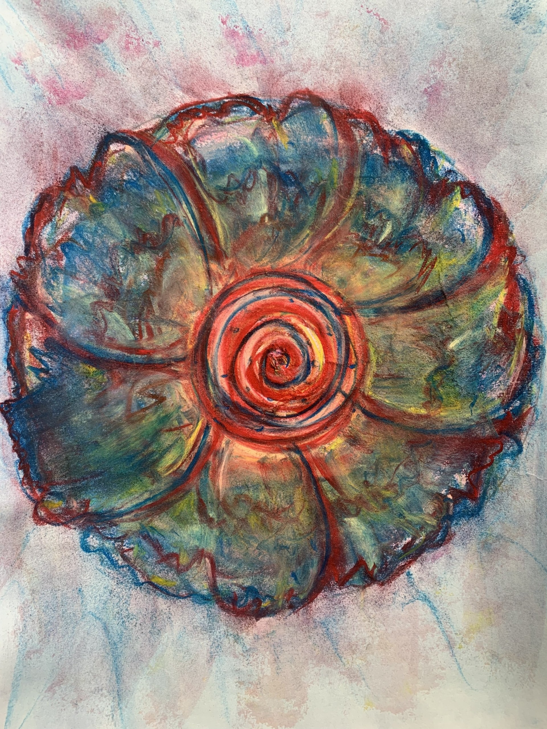 Fleur colorée