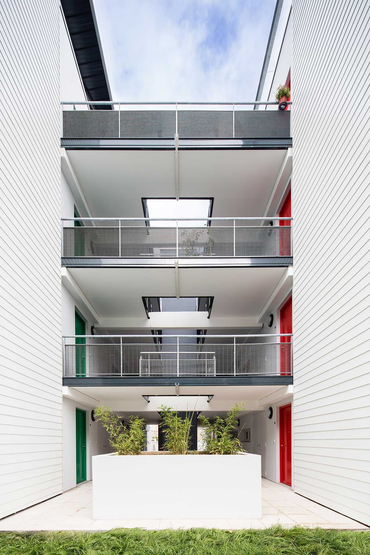 Passerelle dans une résidence