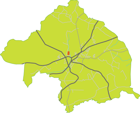 Carte de Briquebec stylisée