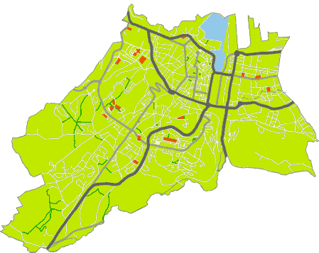 Carte de Cherbourg stylisée