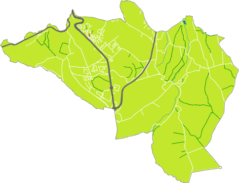 Carte de La Glacerie stylisée