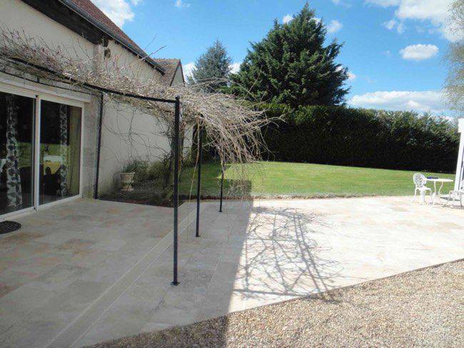 Terrasse en dallage