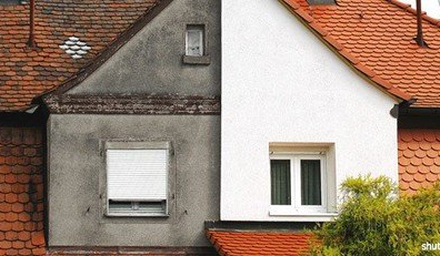 Une façade à moitié ravalée