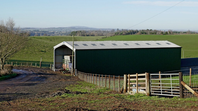 Hangar agricole d'une ferme