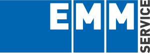 Ein blau-weißes Logo für den EMM-Service