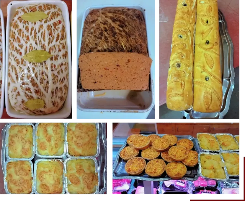 Assortiment de plats cuisinés