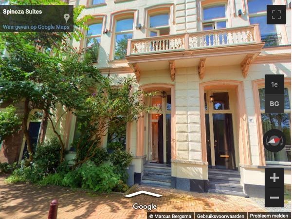 A google map shows the location of spinoza suites with 360-tour possibility