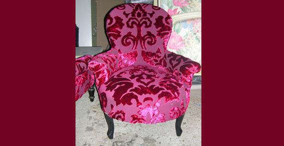 fauteuil crapaud tissu Lelievre