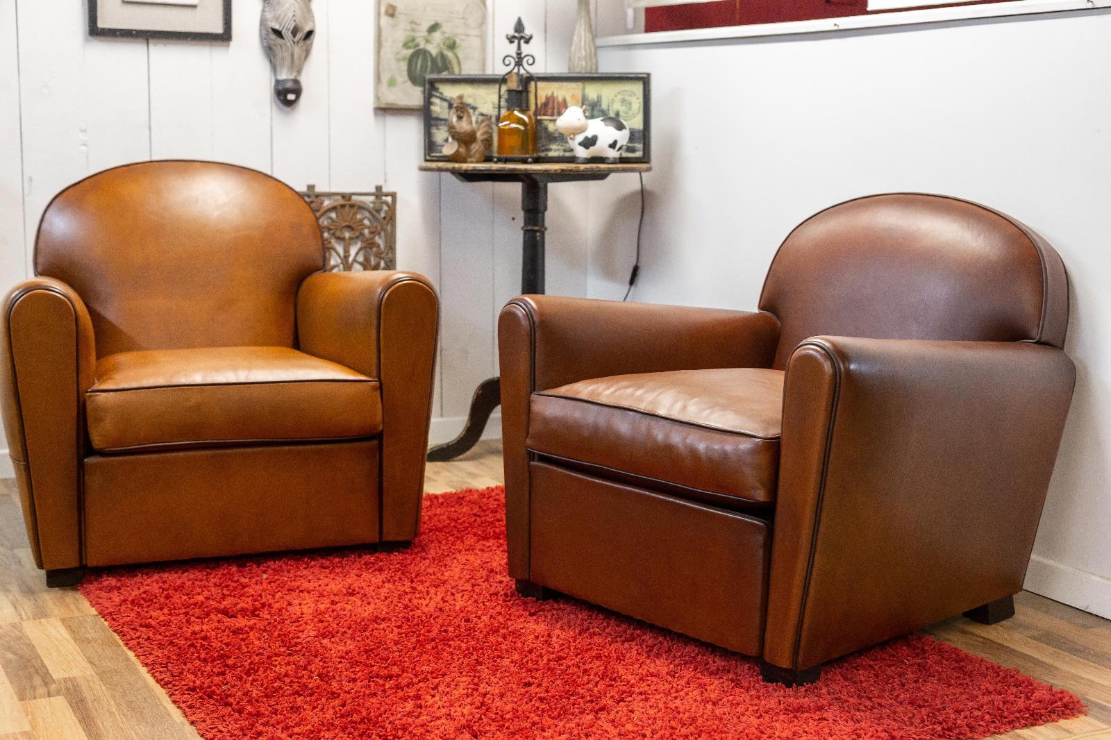 Refection ou fabrication de fauteuils Club en basanne