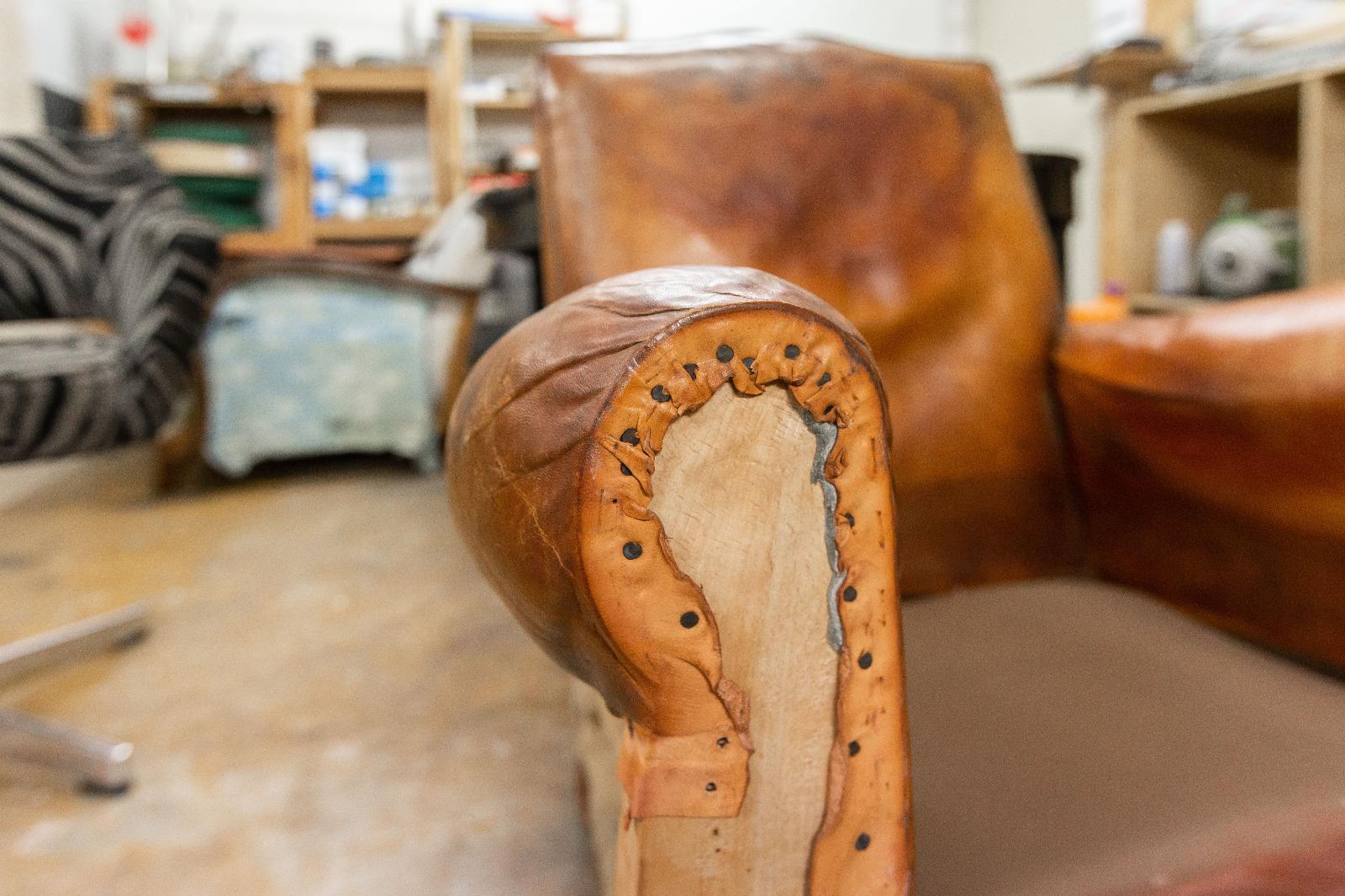 fauteuils club a refaire