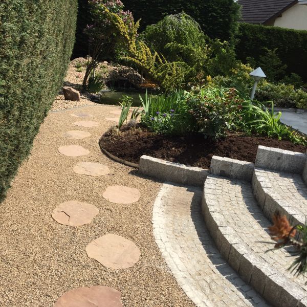 Steinpfad verlegt von Dienstleistungsservice Bellmann