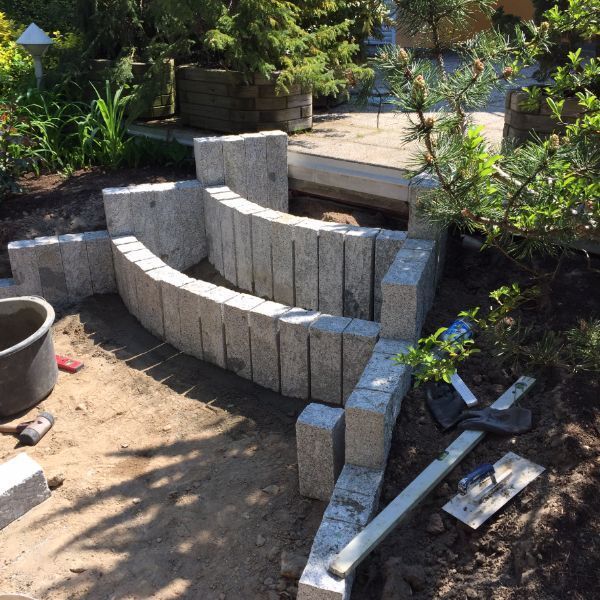 Steintreppe verlegt von Dienstleistungsservice Bellmann