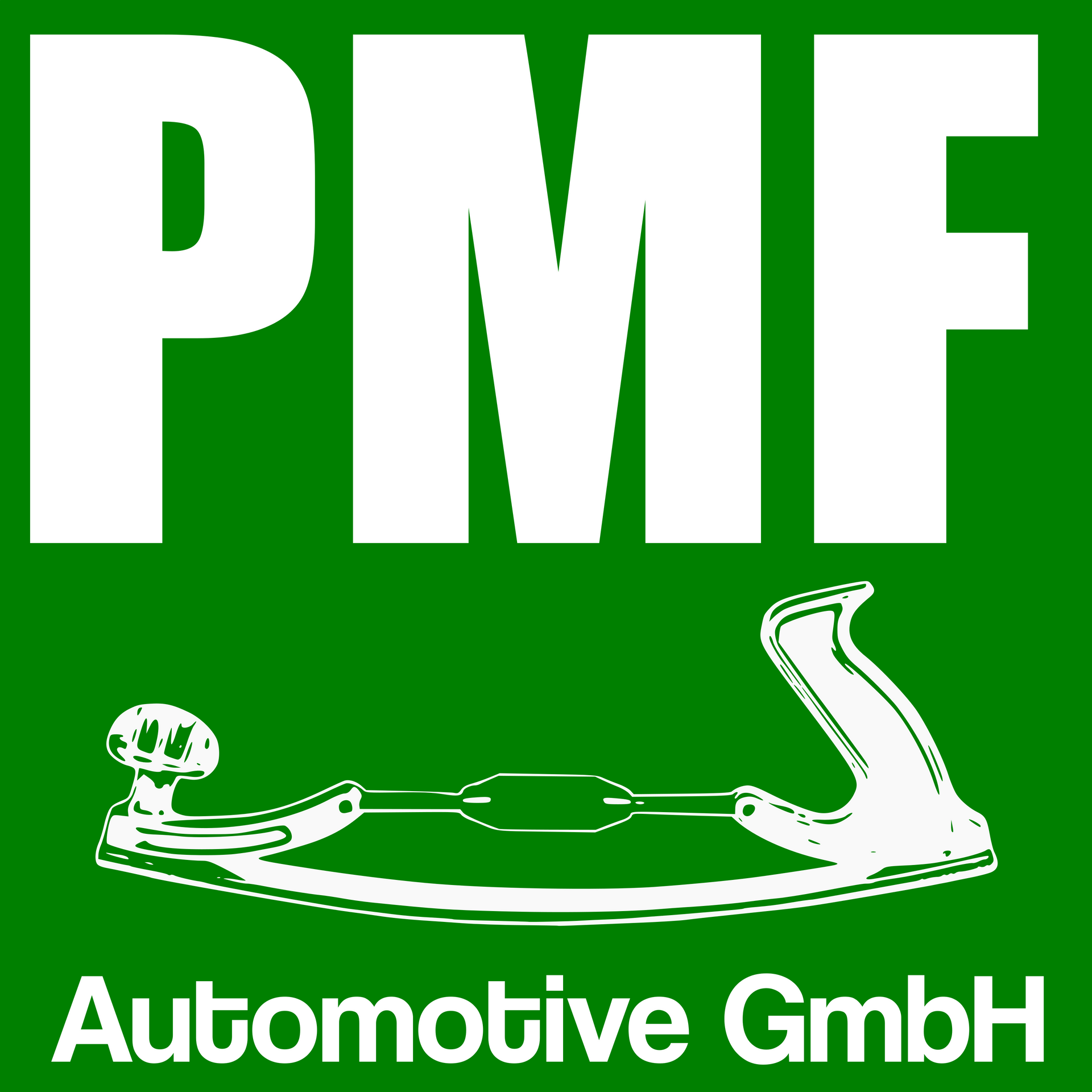Ein grün-weißes Logo für die PMF Automotive GmbH