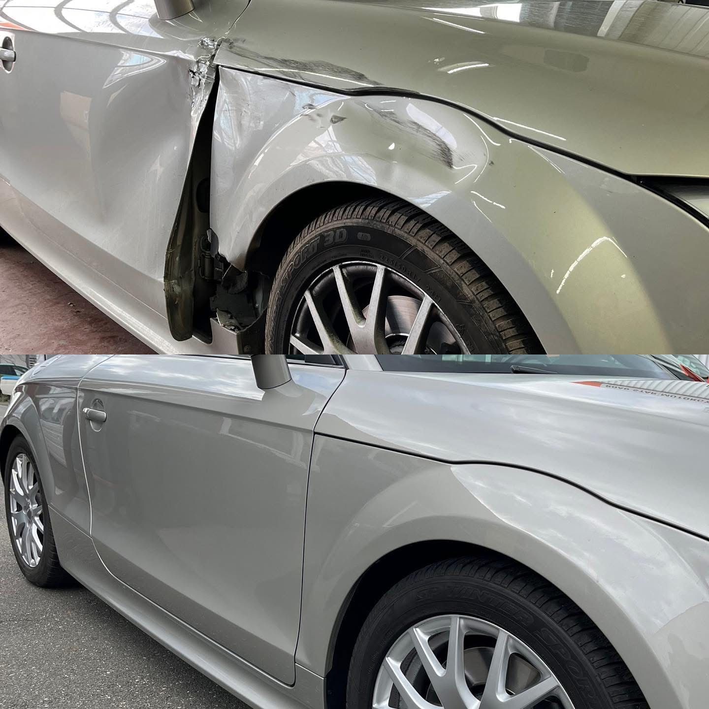 Starker Karosserieschaden im Frontbereich – Unfallinstandsetzung vom Experten in Fürth