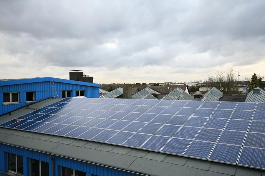 Beispiel einer Photovoltaikanlage in Velbert