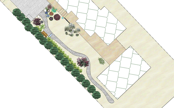 Plan et modélisation d’un jardin