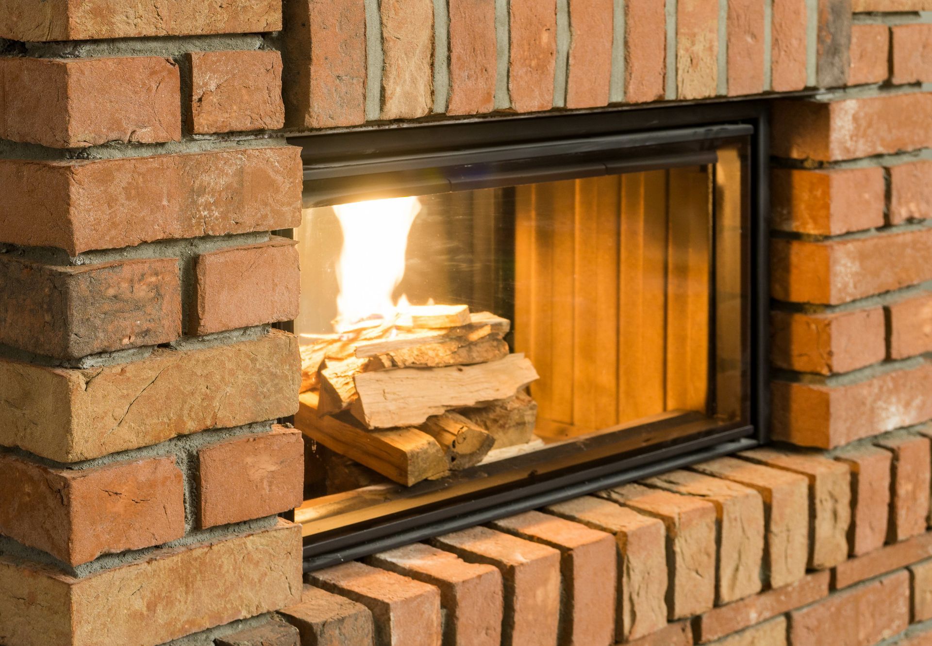 Insert de cheminée propre