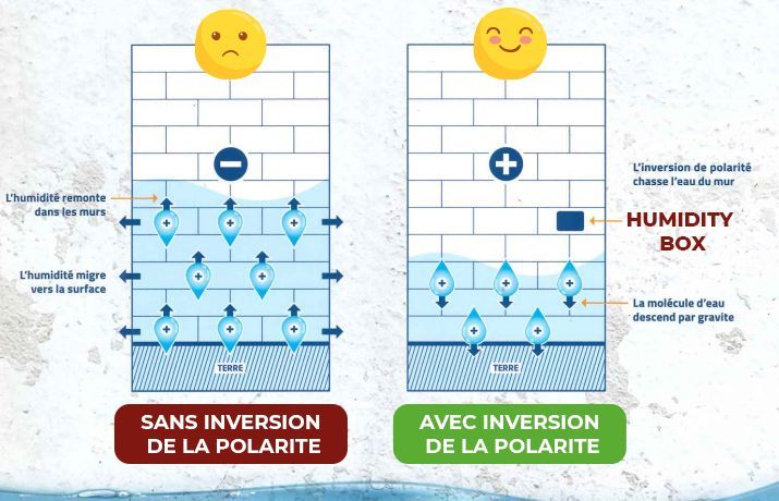 Schéma explicatif de l'HUMIDITY BOX