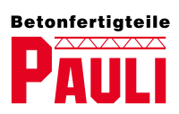 Ein rot-schwarzes Logo für eine Firma namens Pauli