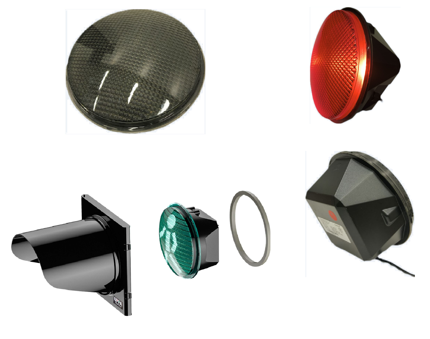 Liikennevalo, joka näyttää punaisia, keltaisia ja vihreitä signaaleja.