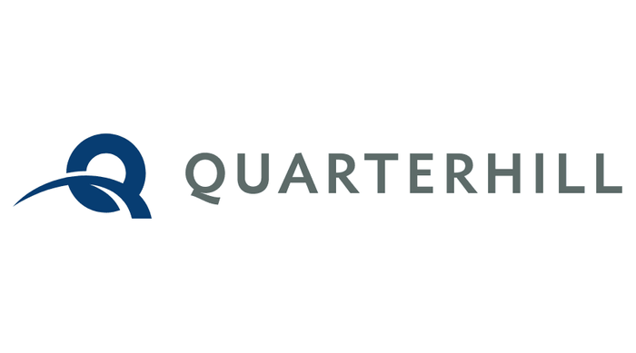 Quarterhill-logo: Sininen tyylitelty