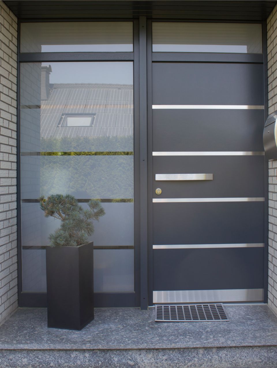moderne Eingangstür
