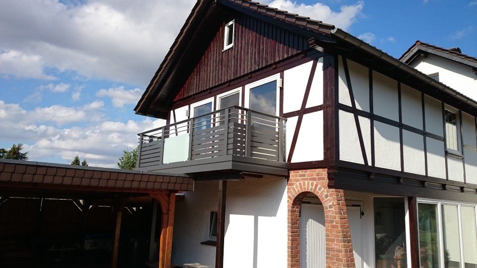 Fachwerkhaus mit Balkon