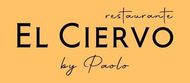 Logotipo del restaurante con la inscripci&oacute;n &ldquo;El Ciervo&rdquo; y &ldquo;by Paolo&rdquo; sobre un fondo color melocot&oacute;n.
