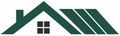Logo für ein Gewächshausdach mit Schornstein- und Fenstersymbolen
