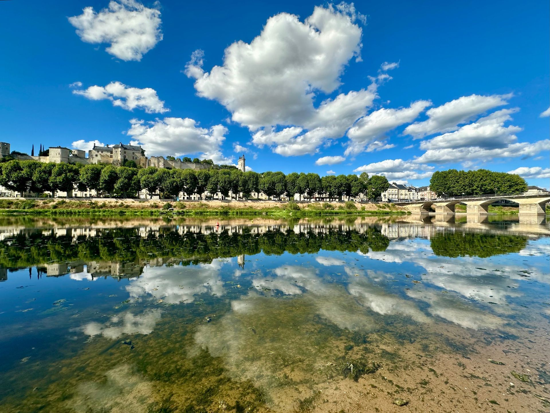 Vue de Chinon en Indre-et-Loire
