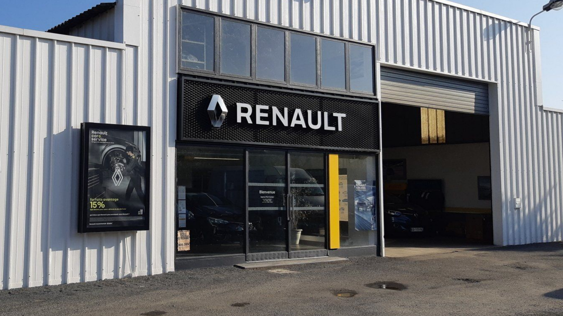 Façade et atelier mécanique du Garage Port Cordon