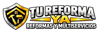 Logotipo de Tureforma: escudo amarillo y negro con herramientas, texto «Tureforma» y «Reformas y Multiservicios»