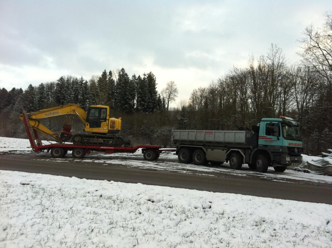 Baggertransport - Meyer Kieswerk AG - Bischofszell