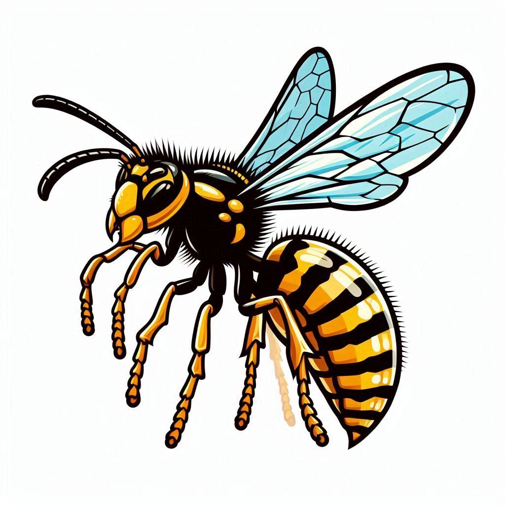 Une illustration de guêpe.