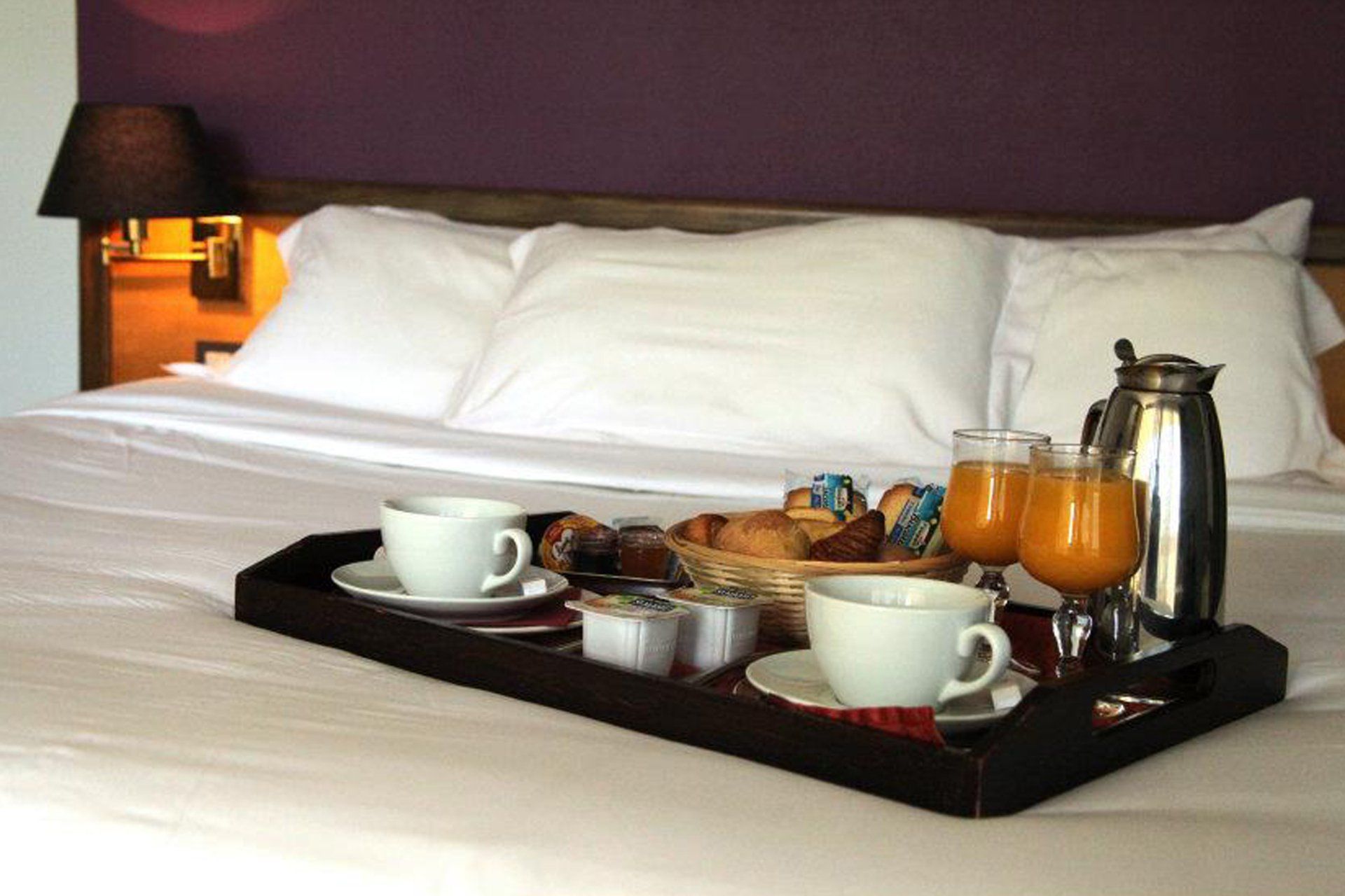 Déjeuner au lit - chambre