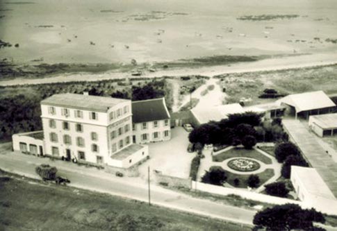 Jardin de l'hôtel à l'époque