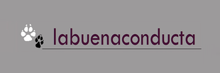 Un logotipo para labuenaconducta con una huella de pata.