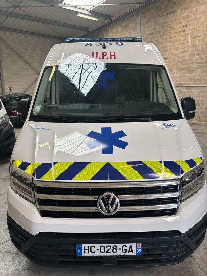 Un véhicule Ambulances d'Herblay