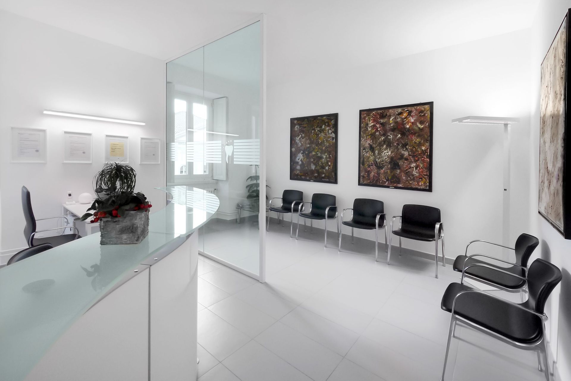 Studio Dentistico Malan - Reception e sala d'attesa