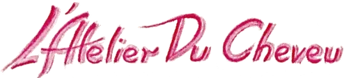 Pink script logo that reads 