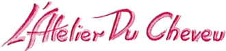 Pink script logo that reads 