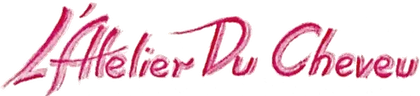 Pink script logo that reads 