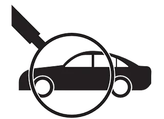 Lata de aceite con una gota de aceite, luz de advertencia del automóvil.