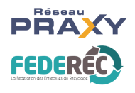 Logo Réseau Praxy et logo FEDEREC