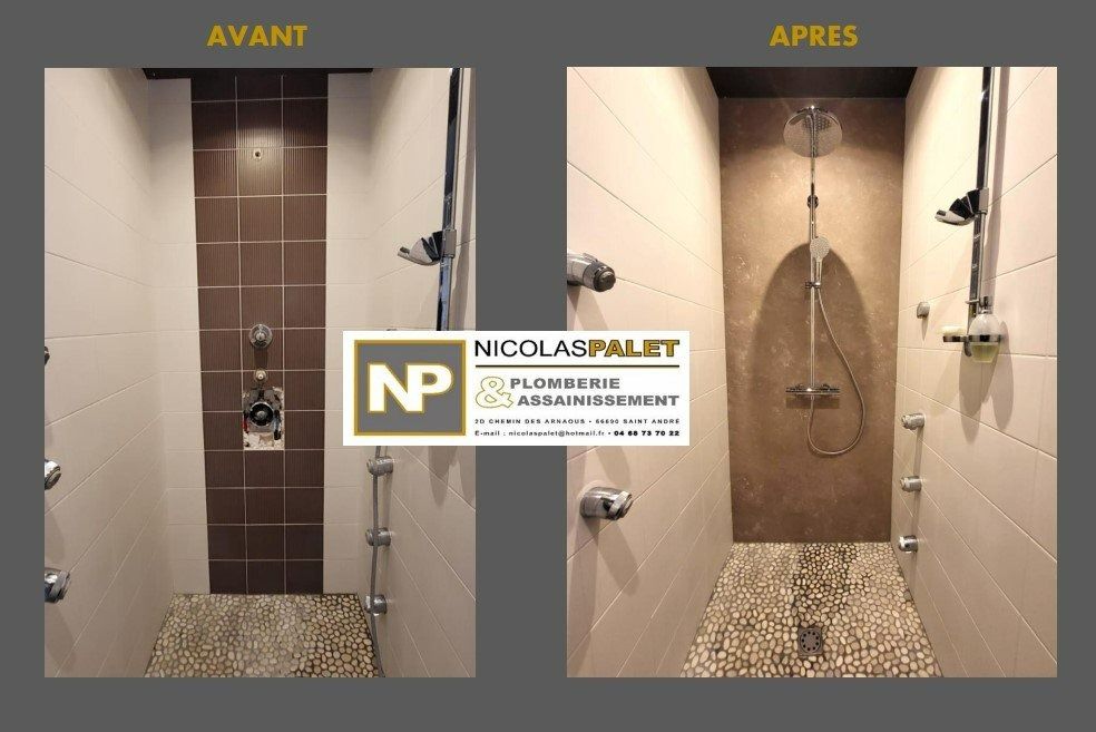 Rénovation de douche encastrée à Saint-André