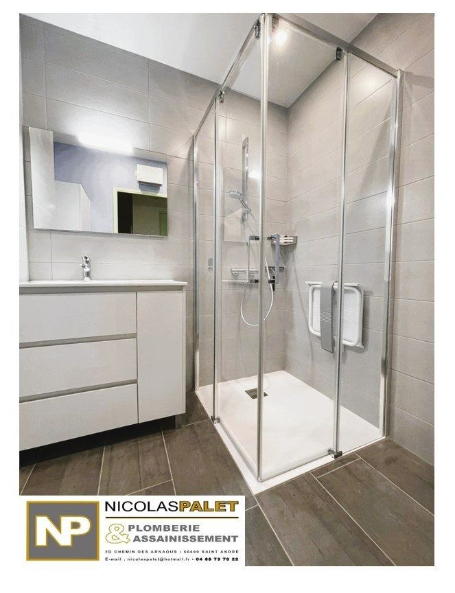 Rénovation de salle de bains pour aménagement PMR