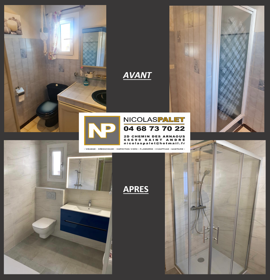 Projet de rénovation de salle de bains à Céret