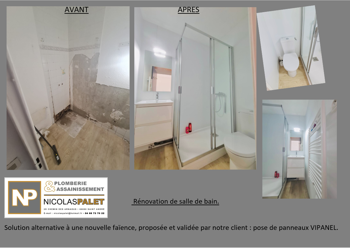Projet de rénovation de salle de bains complet